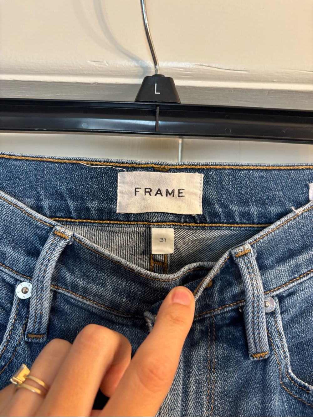 Frame denim Blue Slim Straight Jeans - Picture 4 of 6